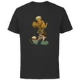 thumbnail image 1 of Disney Mickey Mouse Earth Day Nature Outdoors Pose Fill - Short Sleeve Cotton T-Shirt for Adults - Customized-Black, 1 of 5