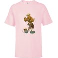 thumbnail image 1 of Disney Mickey Mouse Earth Day Nature Outdoors Pose Fill - Short Sleeve T-Shirt for Kids - Customized-Soft Pink, 1 of 5