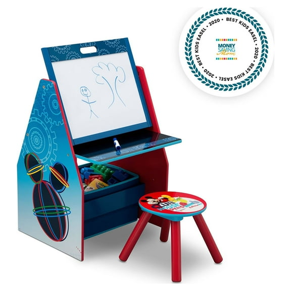 Disney Mickey Mouse Easel and Play Station by Delta Children, Greenguard Gold Certified