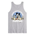 thumbnail image 1 of Disney - Mickey Mouse - Easily Distracted By Puppies - Men's Jersey Tank Top, 1 of 4