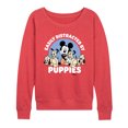 thumbnail image 1 of Disney - Mickey Mouse - Easily Distracted By Puppies - Women's Lightweight French Terry Pullover, 1 of 1