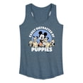 thumbnail image 1 of Disney - Mickey Mouse - Easily Distracted By Puppies - Women's Racerback Tank Top, 1 of 4
