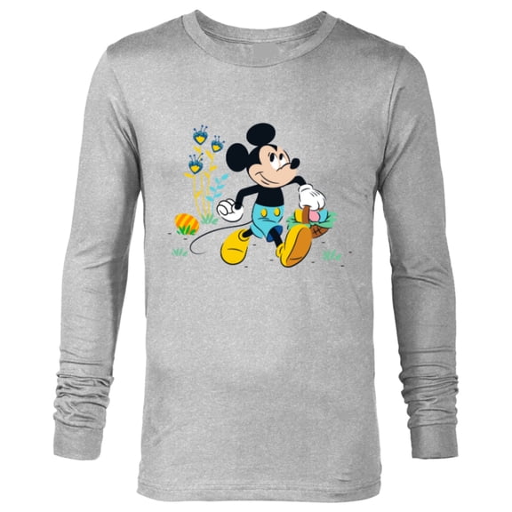 Disney Mickey Mouse Easter Egg Hunt - Long Sleeve T-Shirt for Men - Customized-Athletic Heather