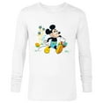 thumbnail image 1 of Disney Mickey Mouse Easter Egg Hunt - Long Sleeve T-Shirt for Men - Customized-White, 1 of 5