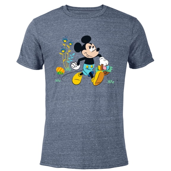 Disney Mickey Mouse Easter Egg Hunt - Short Sleeve Blended T-Shirt for Adults - Customized-Navy Heather