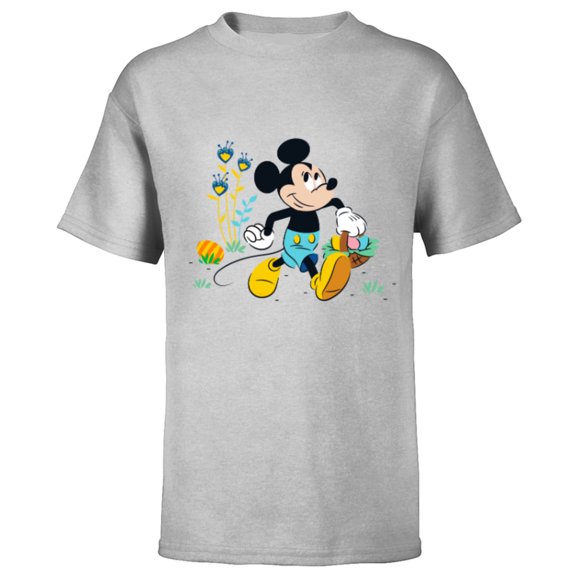 Disney Mickey Mouse Easter Egg Hunt - Short Sleeve T-Shirt for Kids - Customized-Athletic Heather