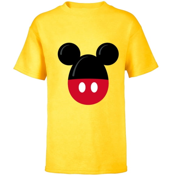 Disney Mickey Mouse Easter Egg - Short Sleeve T-Shirt for Kids - Customized-Yellow