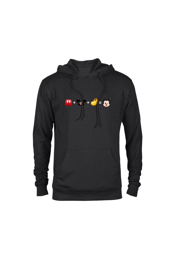 Mickey Mouse Emoji Code Formula - Pullover Hoodie for Adults - Customized-Black