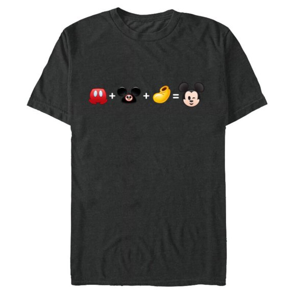 Disney Mickey Mouse Emoji Code Formula - Short Sleeve Blended T-Shirt for Adults - Customized-Dark Heather