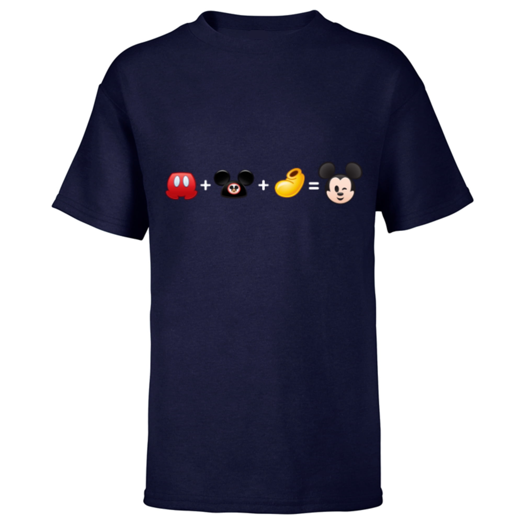 Disney Mickey Mouse Emoji Code Formula - Short Sleeve T-Shirt for Kids ...