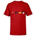 thumbnail image 1 of Disney Mickey Mouse Emoji Code Formula - Short Sleeve T-Shirt for Kids - Customized-Red, 1 of 5