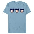 thumbnail image 1 of Disney Mickey Mouse Emoticon Expressions - Short Sleeve Blended T-Shirt for Adults - Customized-Ocean Blue, 1 of 5