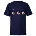 thumbnail image 1 of Disney Mickey Mouse Emoticon Expressions - Short Sleeve T-Shirt for Kids - Customized-Navy, 1 of 5