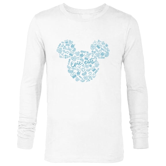 Disney Mickey Mouse Epic Eats - Long Sleeve T-Shirt for Men - Customized-White