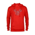 thumbnail image 1 of Disney Mickey Mouse Epic Eats - Pullover Hoodie for Adults - Customized-Red, 1 of 5
