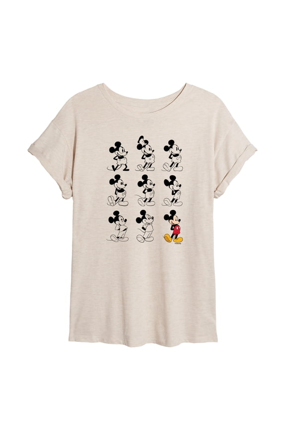 - Mickey Mouse Evolution - Women's Oversized T-Shirt