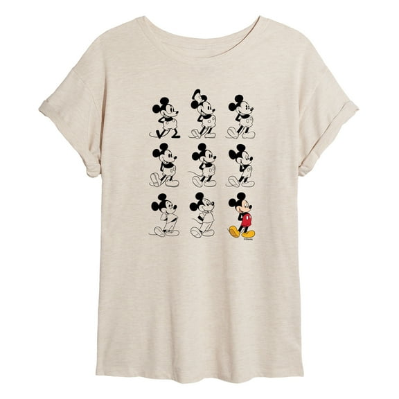 Disney - Mickey Mouse Evolution - Women's Oversized T-Shirt