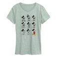 thumbnail image 1 of Disney - Mickey Mouse Evolution - Women's Short Sleeve Graphic T-Shirt, 1 of 3