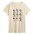 thumbnail image 1 of Disney - Mickey Mouse Evolution - Women's Short Sleeve Graphic T-Shirt, 1 of 4