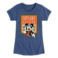 thumbnail image 1 of Disney - Mickey Mouse - Explore Nature - 28 - Toddler & Youth Girls Short Sleeve Graphic T-Shirt, 1 of 5
