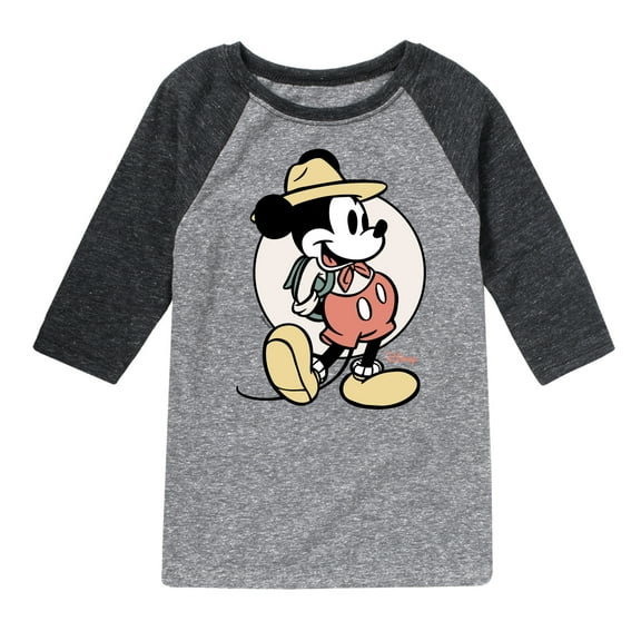 Disney - Mickey Mouse - Explorer & Camp Expert - Youth Raglan Graphic T-Shirt