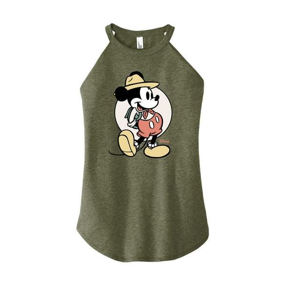 Disney - Mickey Mouse - Explorer Mickey - Juniors High Neck Tank Top