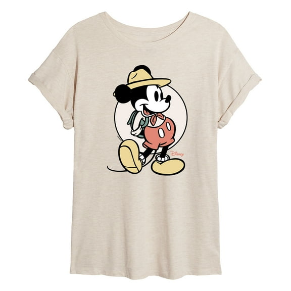 Disney - Mickey Mouse - Explorer Mickey - Juniors Ideal Flowy Muscle T-Shirt