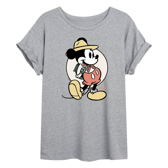 Disney - Mickey Mouse - Explorer Mickey - Juniors Ideal Flowy Muscle T-Shirt