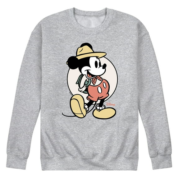 Disney - Mickey Mouse - Explorer Mickey - Men's Crew Neck Fleece Pullover