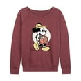 thumbnail image 1 of Disney - Mickey Mouse - Explorer Mickey - Women's Lightweight French Terry Long Sleeve Shirt, 1 of 4
