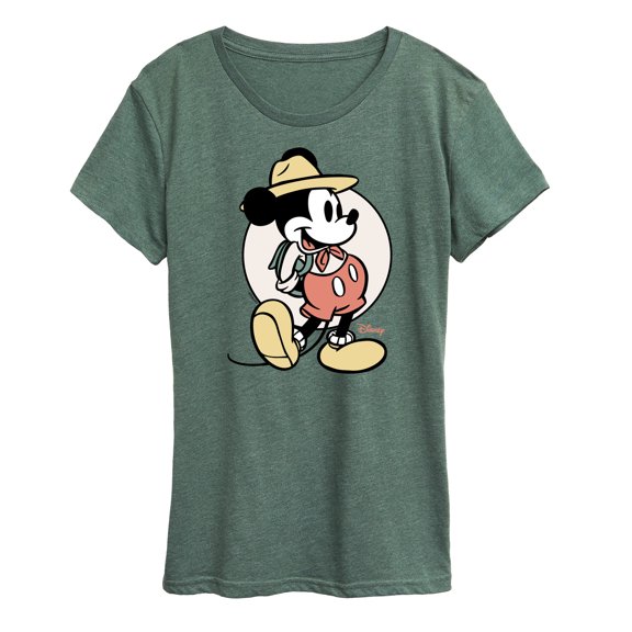 Disney - Mickey Mouse - Explorer Mickey - Women's Short Sleeve Graphic T-Shirt