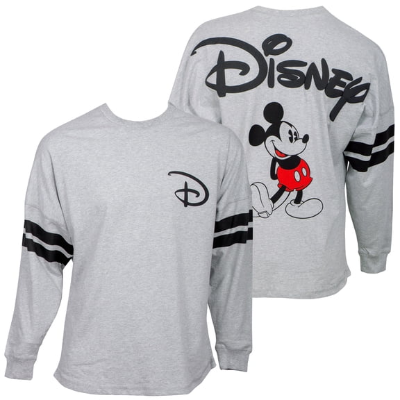 Disney Mickey Mouse Express Disney Grey Long Sleeve Shirt-Medium