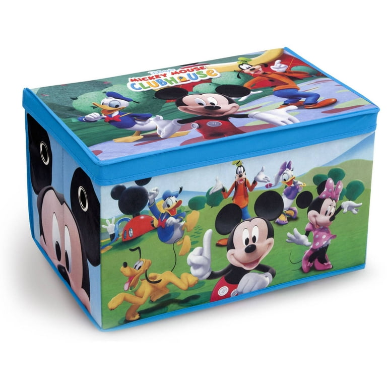 Disney Mickey Mouse Fabric Toy Box - Toy Storage - Walmart.com