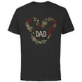 thumbnail image 1 of Disney Mickey Mouse Family Holiday (Dad) - Short Sleeve Cotton T-Shirt for Adults - Customized-Black, 1 of 5