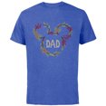 thumbnail image 1 of Disney Mickey Mouse Family Holiday (Dad) - Short Sleeve Cotton T-Shirt for Adults - Customized-Royal Heather, 1 of 5