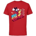 thumbnail image 1 of Disney Mickey Mouse Family Star Bro of the Birthday Boy - Short Sleeve Cotton T-Shirt for Adults - Customized-Red, 1 of 5