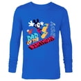 thumbnail image 1 of Disney Mickey Mouse Family Star Dad of the Birthday Boy - Long Sleeve T-Shirt for Men - Customized-Navy, 1 of 5