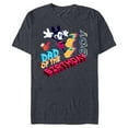 thumbnail image 1 of Disney Mickey Mouse Family Star Dad of the Birthday Boy - Short Sleeve Blended T-Shirt for Adults - Customized-Denim Snow Heather, 1 of 5