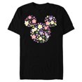 thumbnail image 1 of Disney Mickey Mouse February Birth Month Birthstone & Flower - Short Sleeve Blended T-Shirt for Adults - Customized-Black, 1 of 5