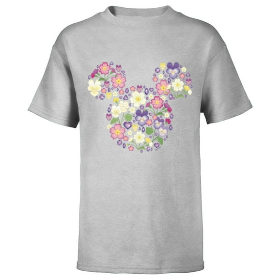 Disney Mickey Mouse February Birth Month Birthstone & Flower - Short Sleeve T-Shirt for Kids - Customized-Athletic Heather