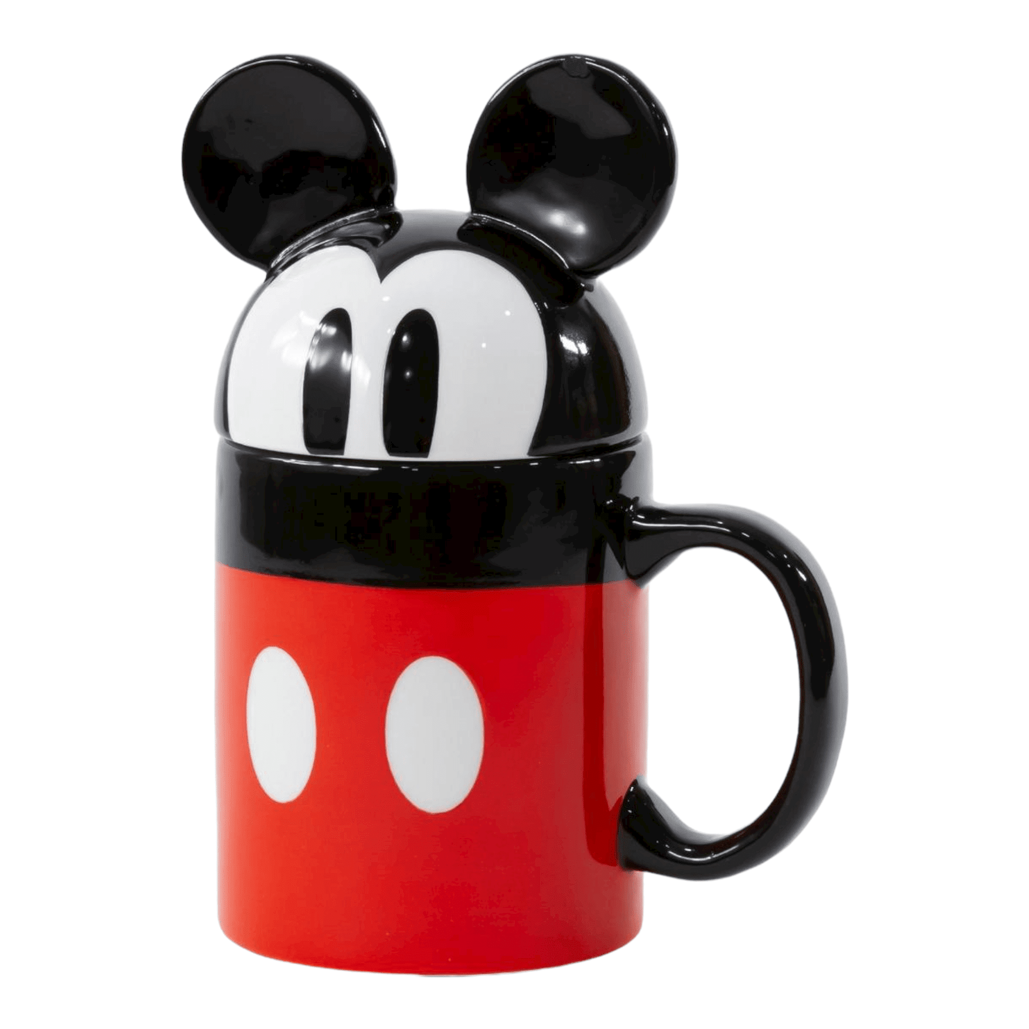 Disney Mickey Mouse Figural Mug With Lid
