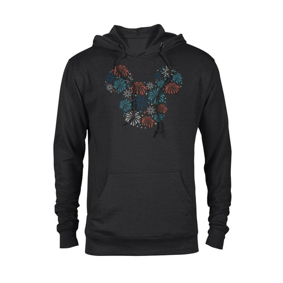 Disney Mickey Mouse Fireworks Americana - Pullover Hoodie for Adults - Customized-Black