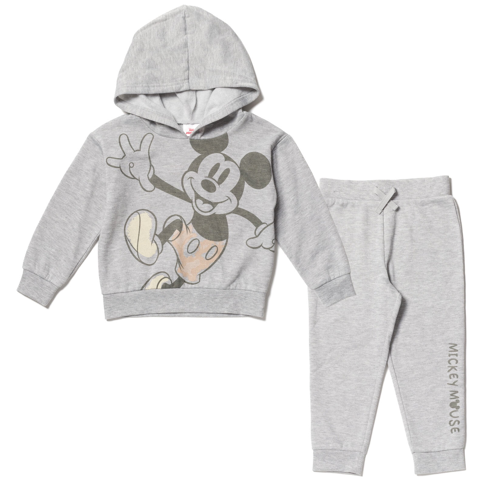 Disney Mickey Mouse Fleece Pullover Hoodie and Pants Outfit Set Infant ...