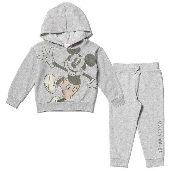 Disney Mickey Mouse Fleece Pullover Hoodie and Pants Outfit Set Infant to Toddler
