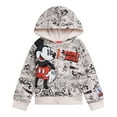 thumbnail image 1 of Disney Mickey Mouse Fleece Zip Up Hoodie Toddler to Big Kid, 1 of 5