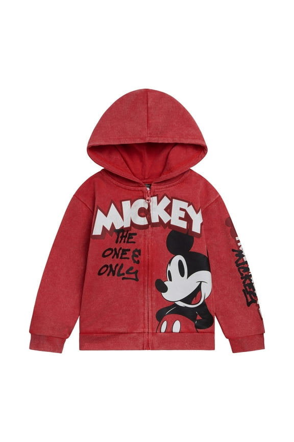 Mickey Mouse Fleece Zip Up Hoodie Toddler to Big Kid