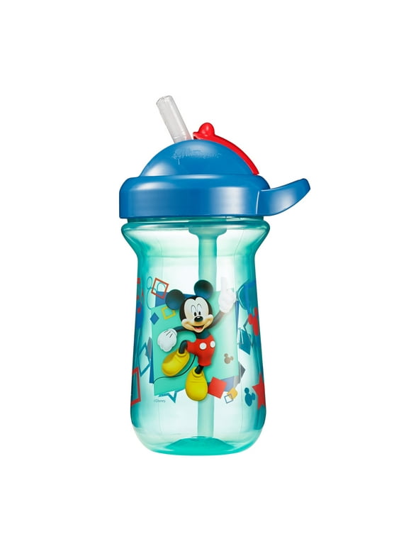 Disney Mickey Mouse Flip Top Cup with Straw & Lid, 9 Oz