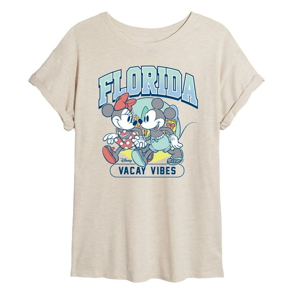 Disney - Mickey Mouse Florida - Womens Oversized Graphic T-Shirt