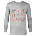 thumbnail image 1 of Disney Mickey Mouse Flowers and Daisy Print - Long Sleeve T-Shirt for Men - Customized-Athletic Heather, 1 of 5