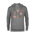 thumbnail image 1 of Disney Mickey Mouse Flowers and Daisy Print - Pullover Hoodie for Adults - Customized-Graphite Heather, 1 of 5